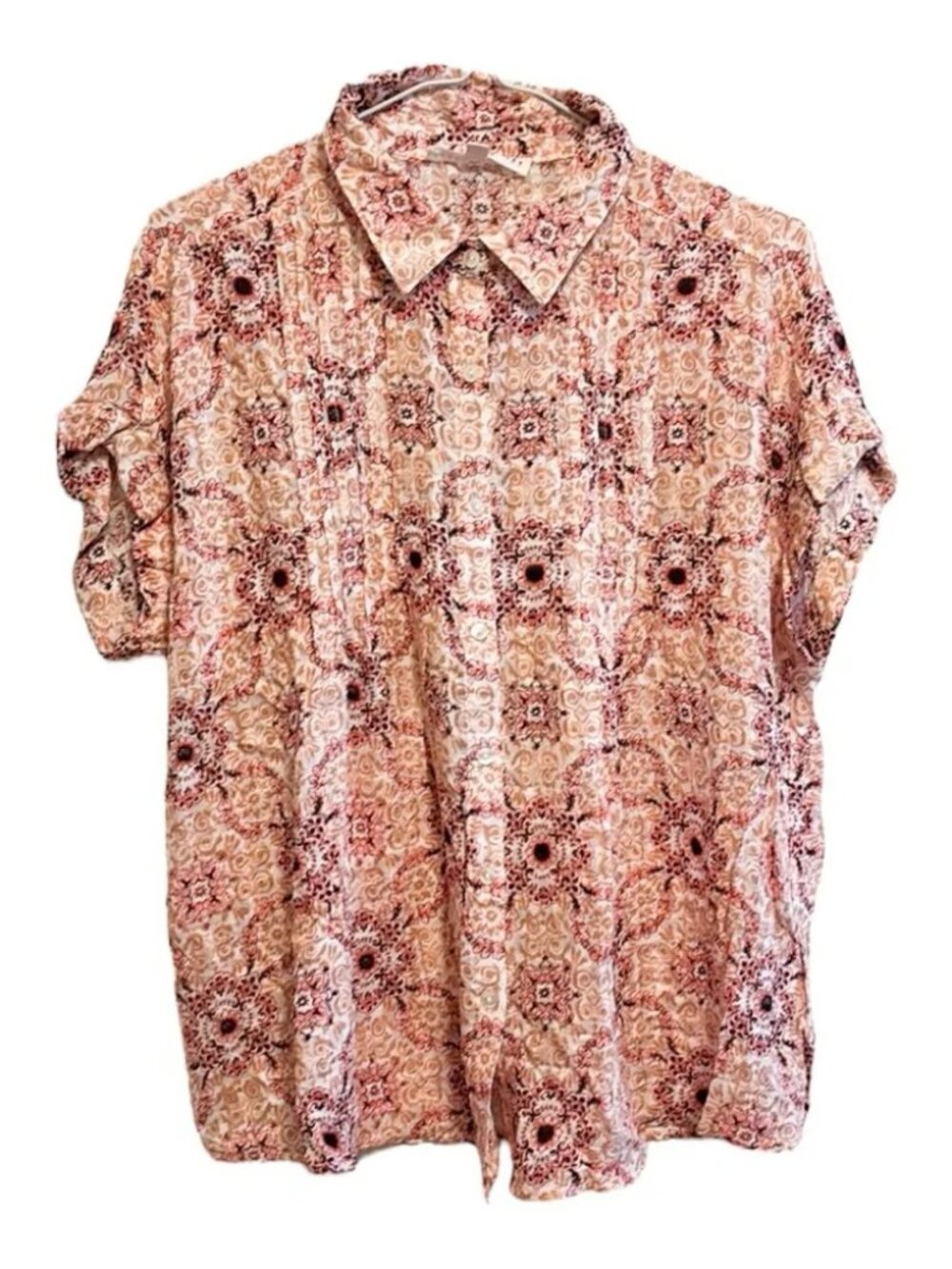 Jane & Delancey Printed Oversized Blouse NWOT